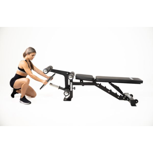 Force USA MyBench V2 - Banc Réglable avec Pupitre de Biceps et Extension de Jambes
