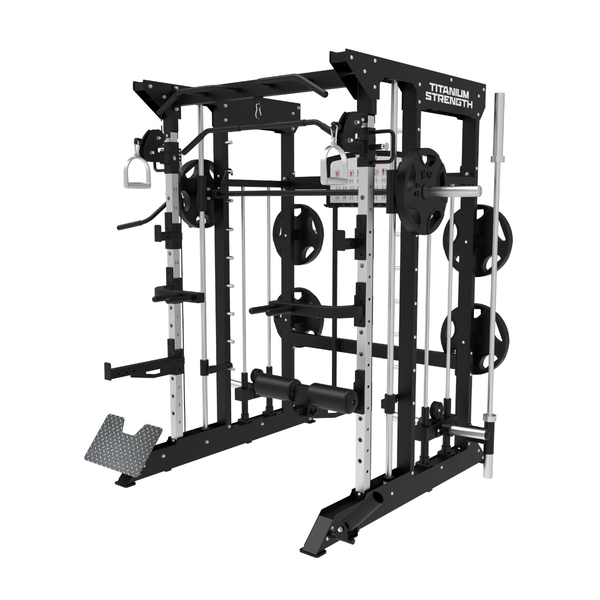 Multipower - Machine Smith avec Double Poulie + Rack B100 V3