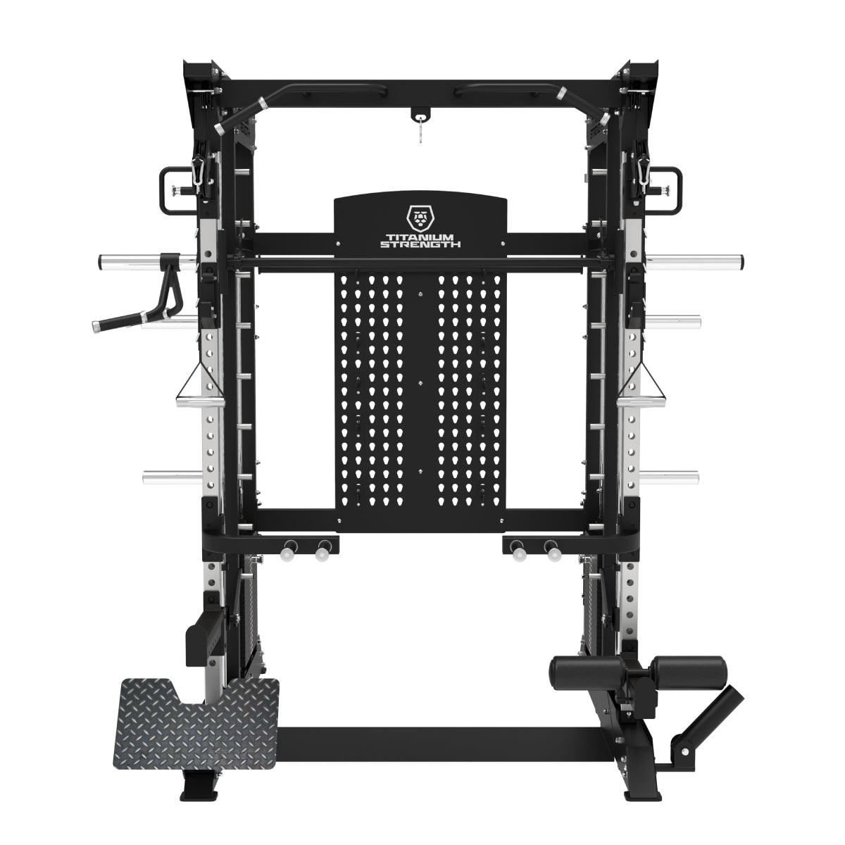 B200 V4 Multipower - Machine Smith avec Double Poulie + Pile de Poids de 240 kg Inclus