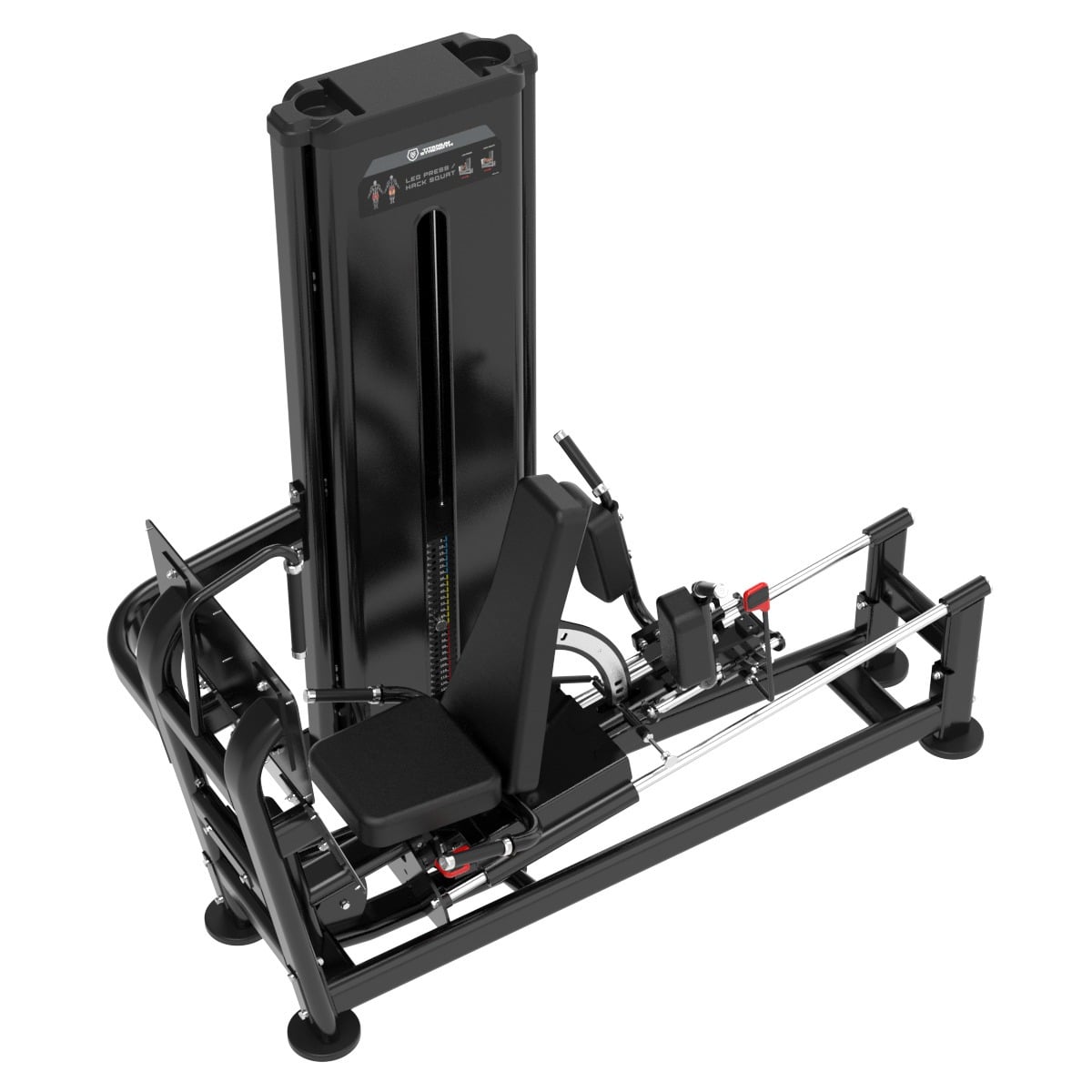 Dual Presse à Jambes Horizontale / Squat Hack