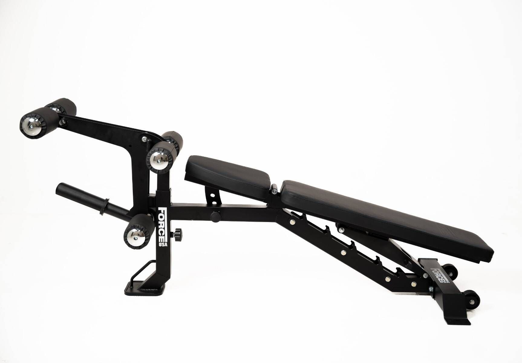 Force USA MyBench V2 - Banc Réglable avec Pupitre de Biceps et Extension de Jambes