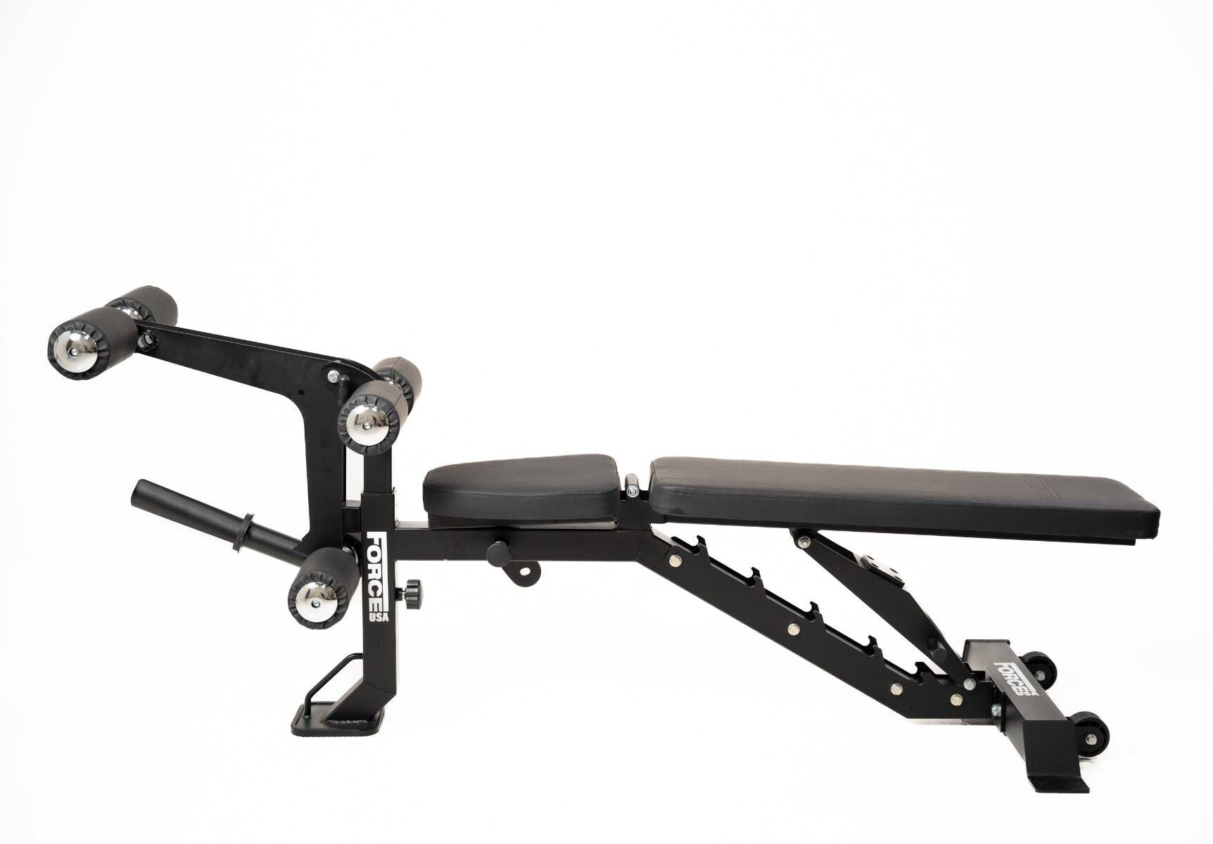 Force USA MyBench V2 - Banc Réglable avec Pupitre de Biceps et Extension de Jambes