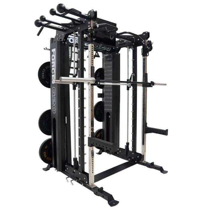 Machine Multifonctionnelle G20 V2 Pro All-In-One Trainer - Smith Machine, Functional Trainer, Power Rack, Vertical Leg Press et Lat and Row Station