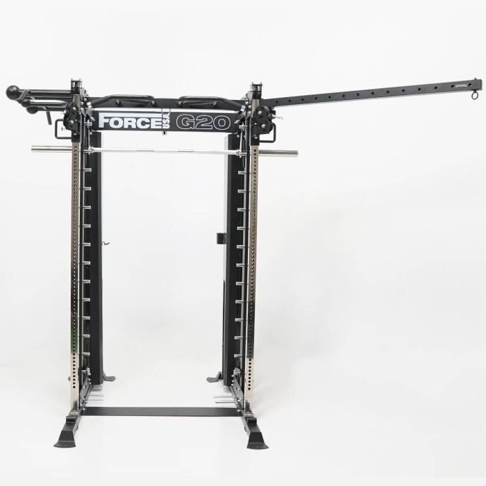 Machine Multifonctionnelle G20 V2 Pro All-In-One Trainer - Smith Machine, Functional Trainer, Power Rack, Vertical Leg Press et Lat and Row Station