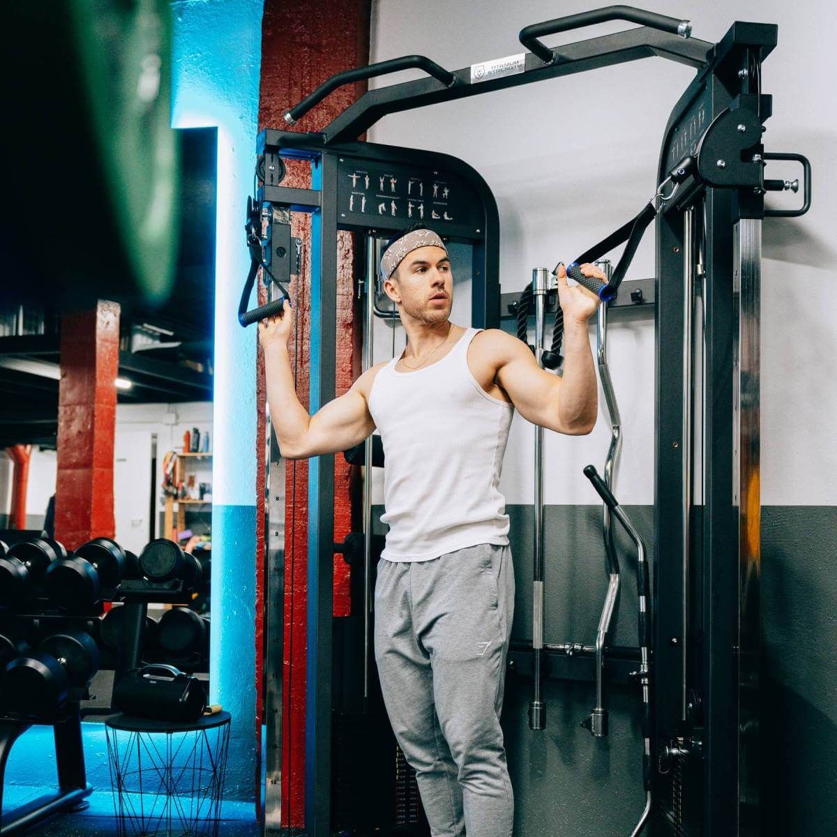 FUNCTIONAL TRAINER DOUBLE POULIE RÉGLABLE ELITE SERIES