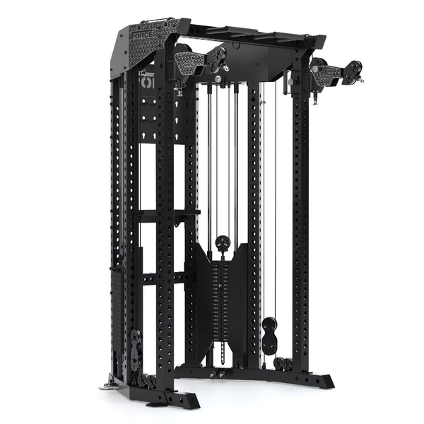 Functional Trainer Rack – Double Poulie Réglable + Rack