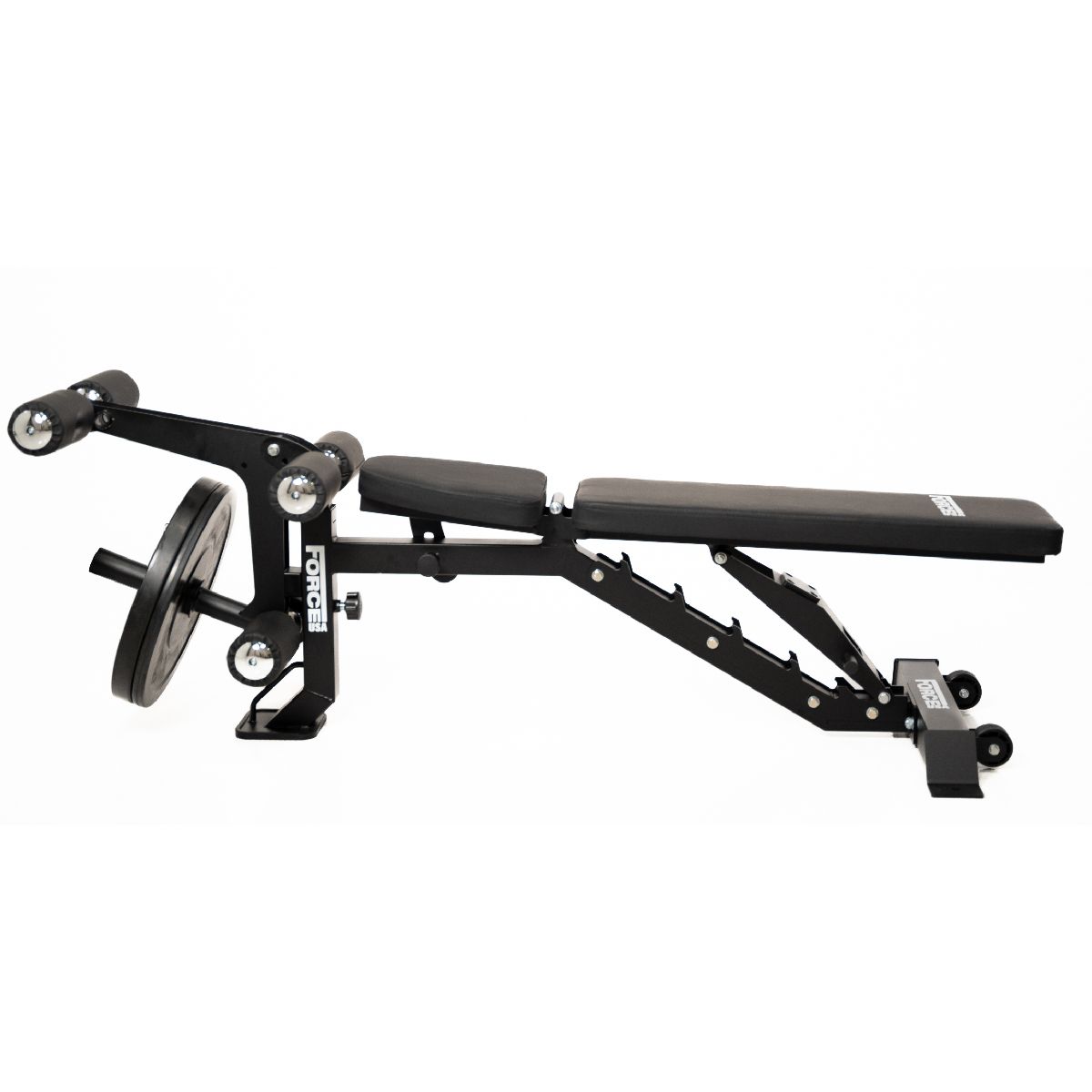 Force USA MyBench V2 - Banc Réglable avec Pupitre de Biceps et Extension de Jambes