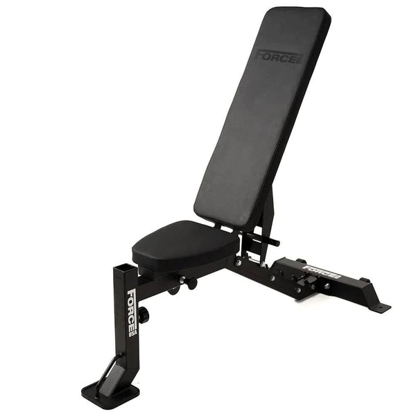 Force USA MyBench V2 - Banc Réglable avec Pupitre de Biceps et Extension de Jambes