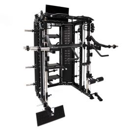 G10® All-In-One Trainer - Machine Smith, Rack + Double Poulie (Rapport de câble 2:1 et 4:1)