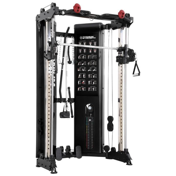 Poulie Double Réglable + Smith avec charges intégrées (2 x 90 kg) – FT90 pliable