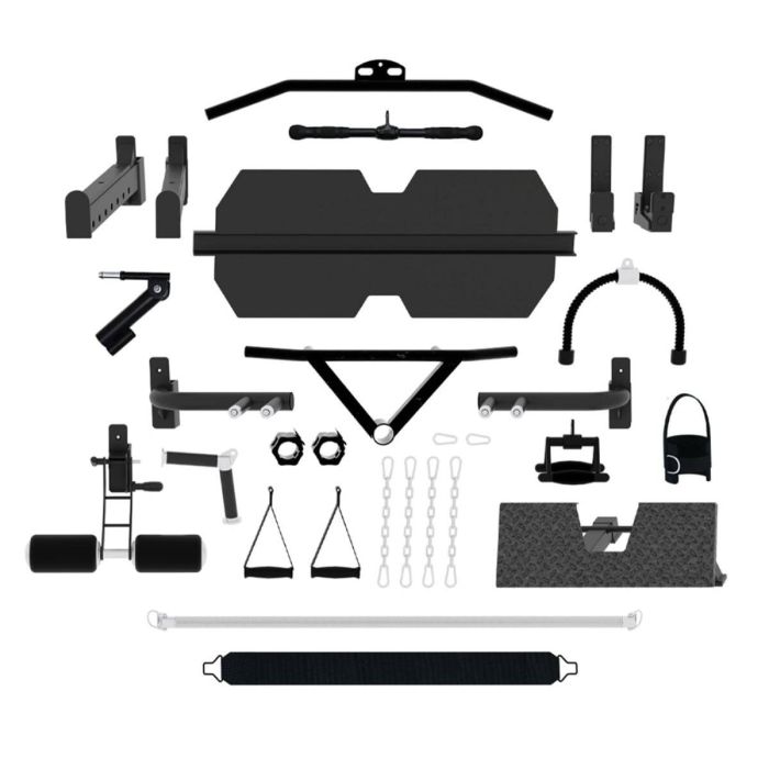 G12™ V2 All-In-One Trainer - Double Poulie (2 x 100 kg), Machine Smith, Rack et Presse pour les Jambes