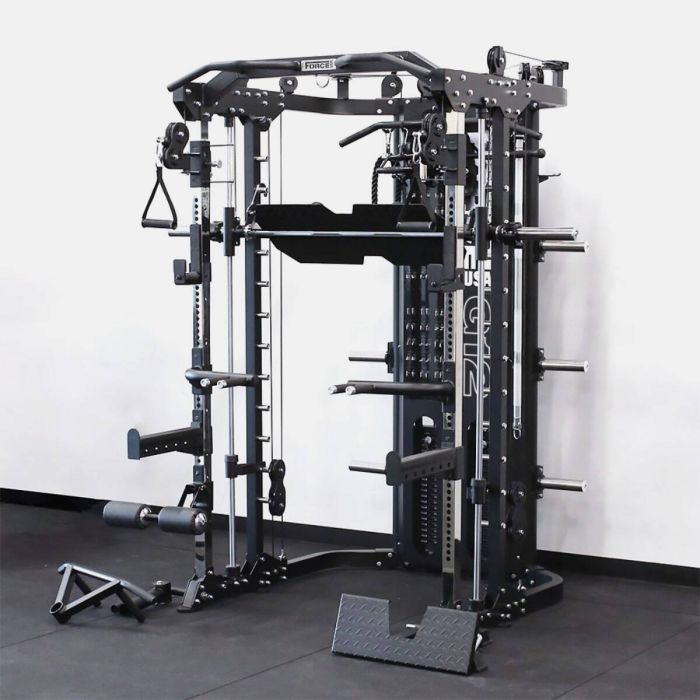 G12™ V2 All-In-One Trainer - Double Poulie (2 x 100 kg), Machine Smith, Rack et Presse pour les Jambes