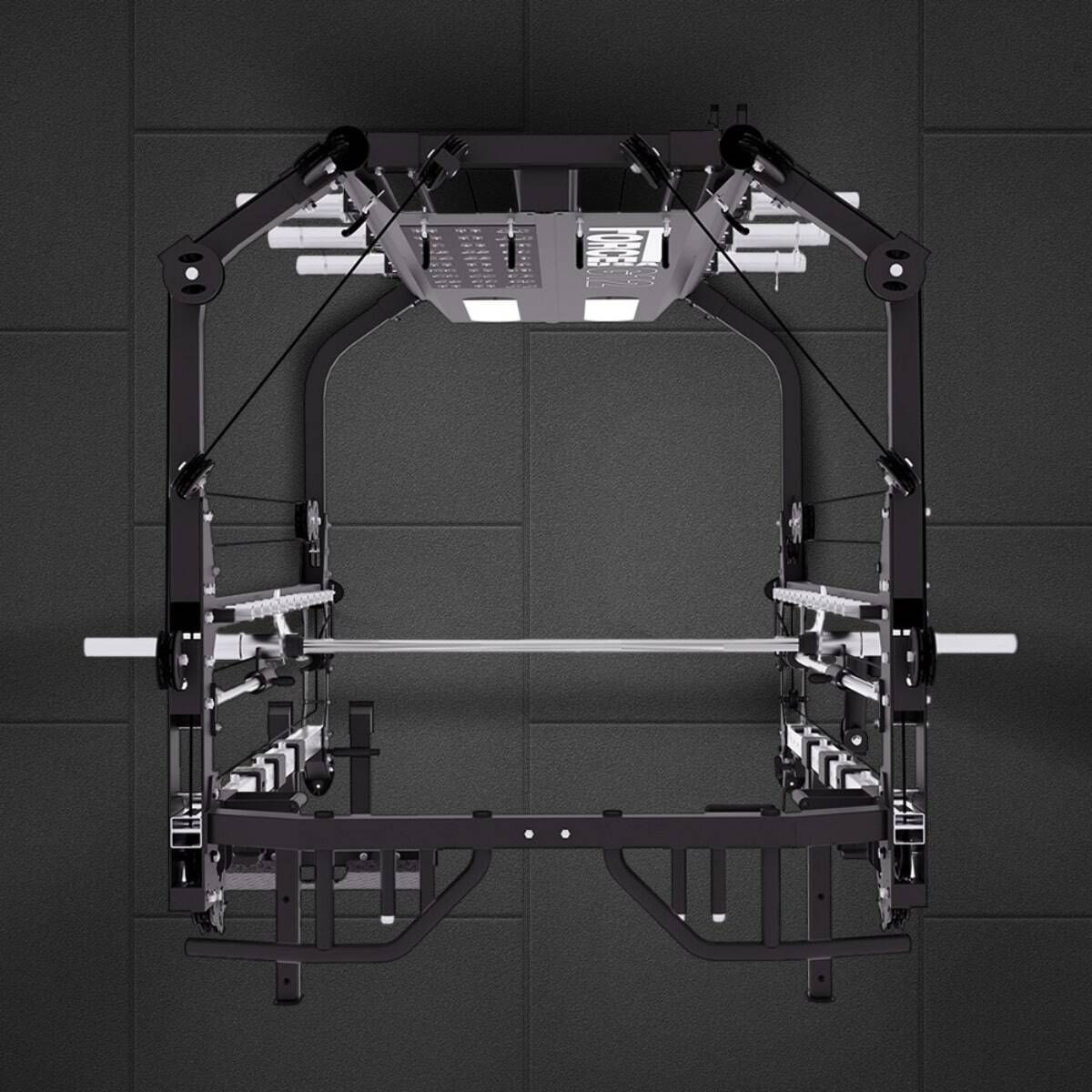 G12™ V2 All-In-One Trainer - Double Poulie (2 x 100 kg), Machine Smith, Rack et Presse pour les Jambes