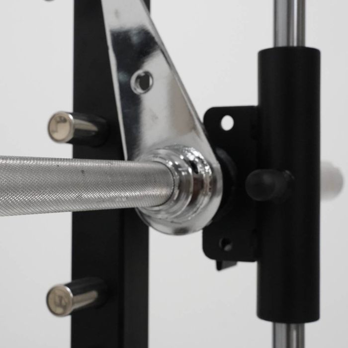 G4 All-In-One Trainer: Rack, Smith Machine et Double Poulie + 154 kg de Poids Inclus