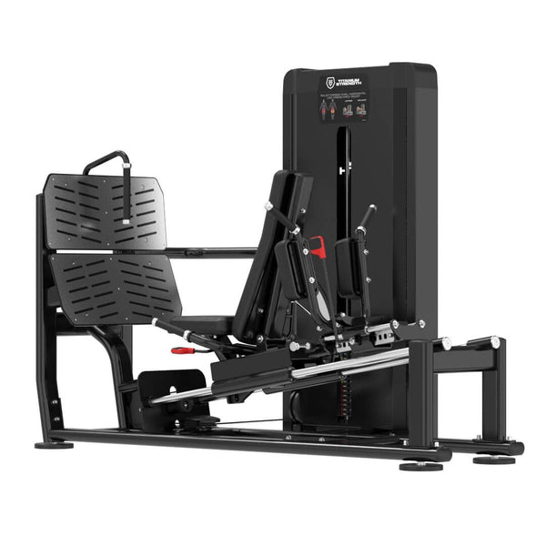 Sélectorisée Dual Presse à Jambes Horizontale / Squat Hack
