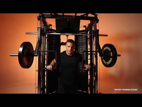 G10® All-In-One Trainer - Machine Smith, Rack + Double Poulie (Rapport de câble 2:1 et 4:1)