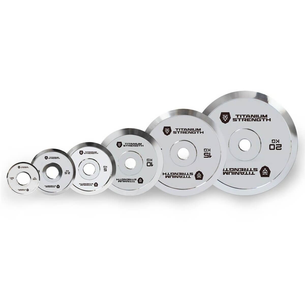 Lot de Disques Olympiques Chromés Powerlifting – 80 kg