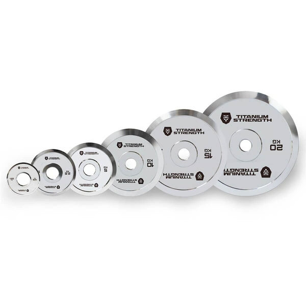 Lot de Disques Olympiques Chromés Powerlifting – 80 kg