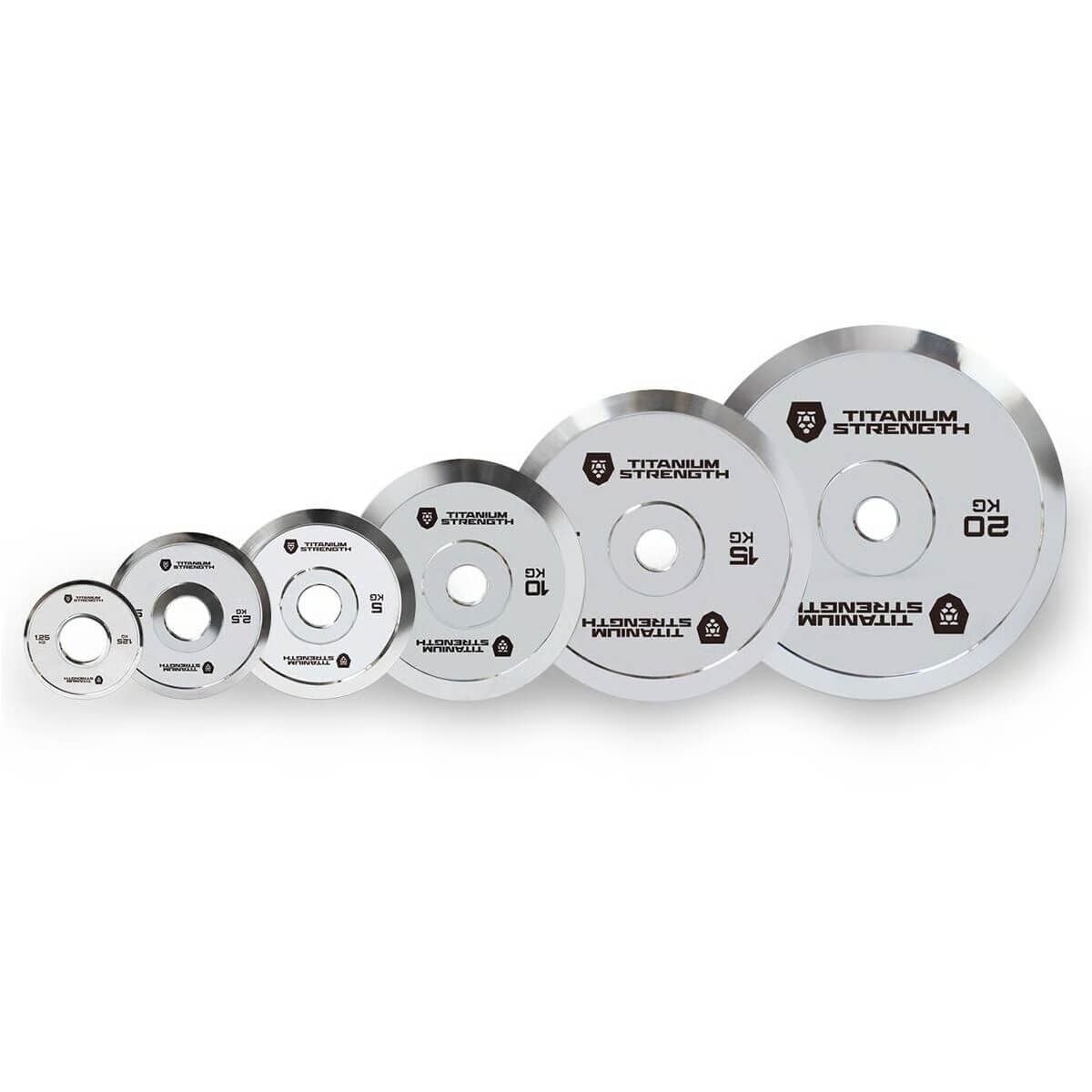 Lot de Disques Olympiques Chromés Powerlifting – 150 kg