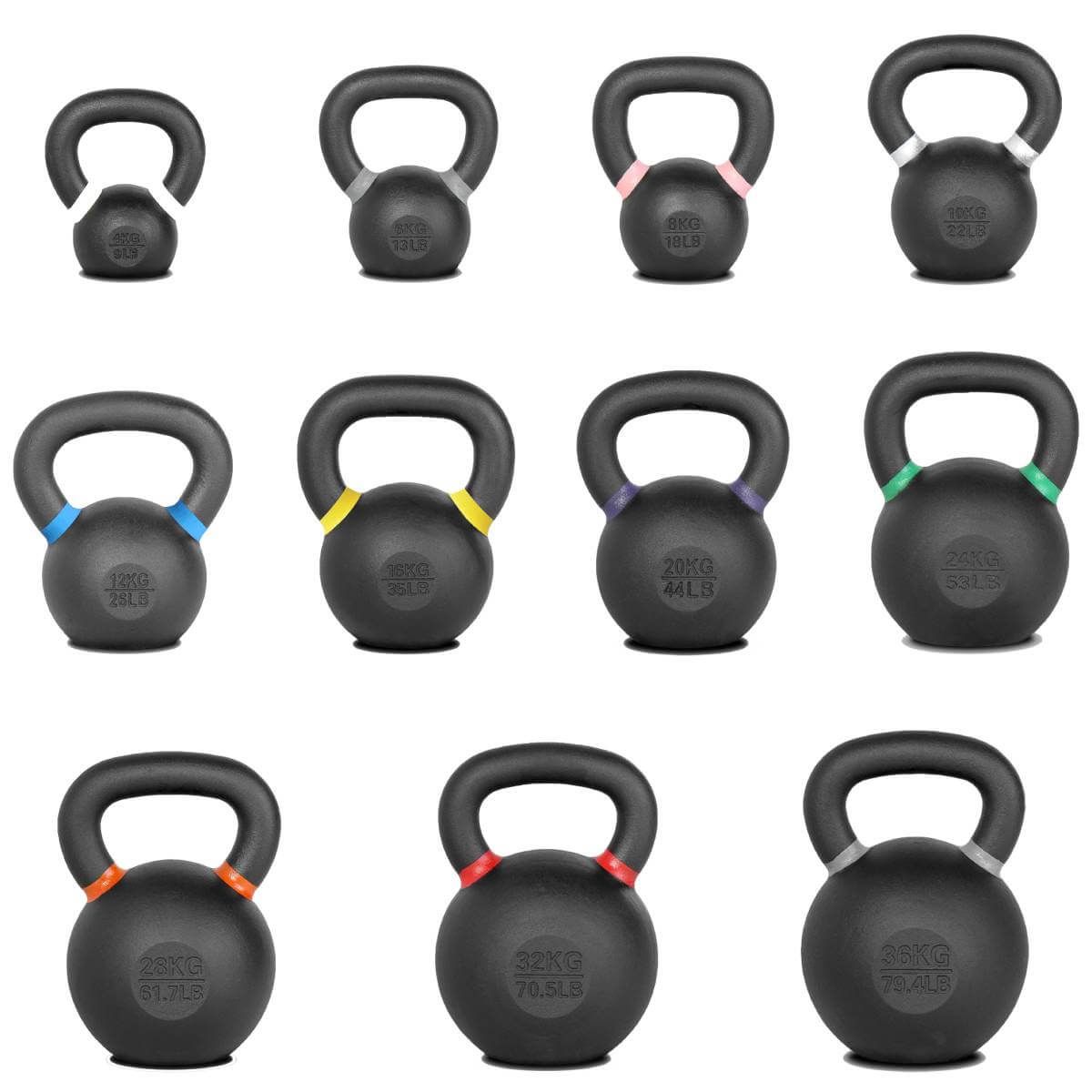 Kettlebells Pro Cast Iron – Poids Russes en Fonte Pleine