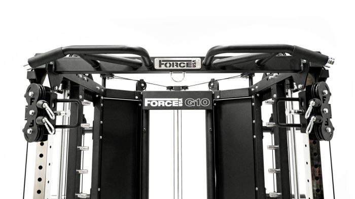 G10® All-In-One Trainer - Machine Smith, Rack + Double Poulie (Rapport de câble 2:1 et 4:1) + 900 € d'Accessoires