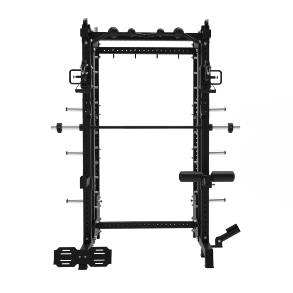 Smith Machine Multifonctionnelle B500 PRO - Machine Smith Commerciale à Double Poulie + Rack