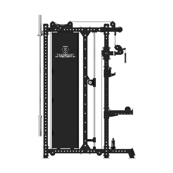 Smith Machine Multifonctionnelle B500 PRO - Machine Smith Commerciale à Double Poulie + Rack