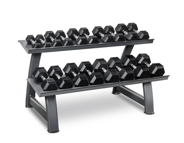 Set d'haltères hexagonaux 2- 20kg TH20 + Rack