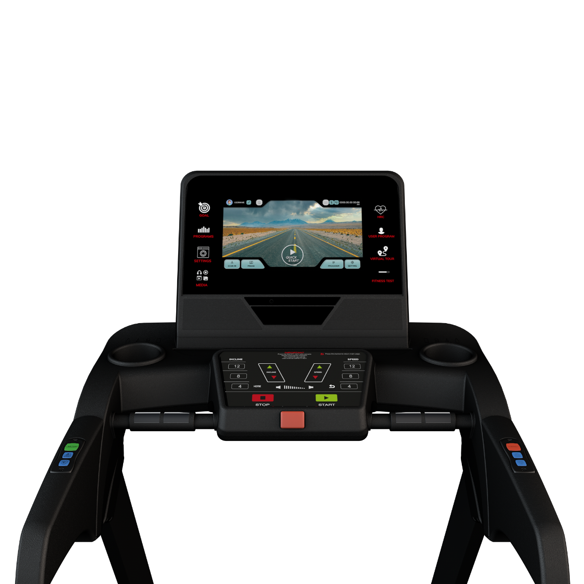 TM2000T Tapis de Course Professionnel 25 km/h avec Écran Tactile de 16” Pro Series